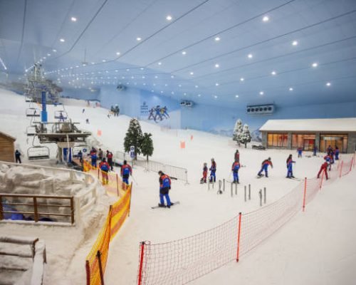 Dubai, UAE - December 5, 2005: The interior of Ski Dubai in Mall of the Emirates in Dubai, UAE.